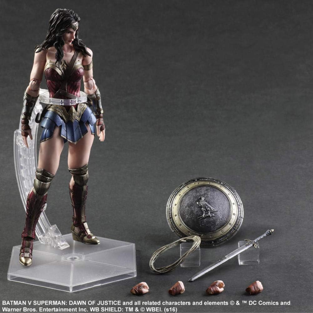 NYJNNAnime statue Batman V Superman Wonder Woman Play Arts Kai figure 1/6 scale painted variant Doll Anime PVC Action Figure Model NO50