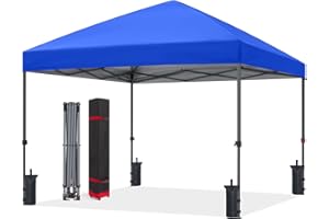 ABCCANOPY Pop Up Canopy - Outdoor Patio Portable Canopy Tent Heavy Duty for Backyard and Deck with 4 Sandbags(Royal Blue, 10x10)