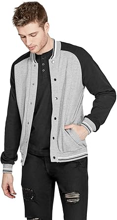 guess men's varsity bomber jacket