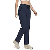 TZDNI Womens Hiking Pants Lightweight Quick Dry Joggers with Zipper Pockets Water Resistant Travel Outdoor HH23019W