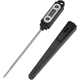 Chef Craft Select Instant Read Thermometer, 10 inch, Black