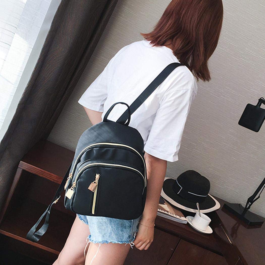 XioNiu Women Casual Solid Zippers Closure Lightweight Outdoor Backpack Backpacks