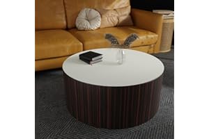 Zinkooat Round Table Pad,1.8mm Thick,Dia.24 Inch,Round Leather Table Cover,Round Table Protector,Round Dining Table Protector,Round Table Top Protector.(Dia.24,White+White)