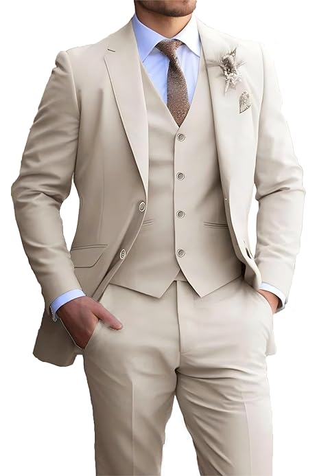 Traje De Hombre Slim Traje De Negocios Boda Fiesta Chaqueta