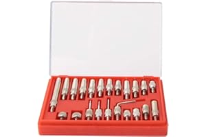10 * 7 * 2 Steel Dial Indicator 22 Piece Tips M2.5 Thread 22pcs Stainless Steel Test Indicator 0.01mm Precision Dial Indicato