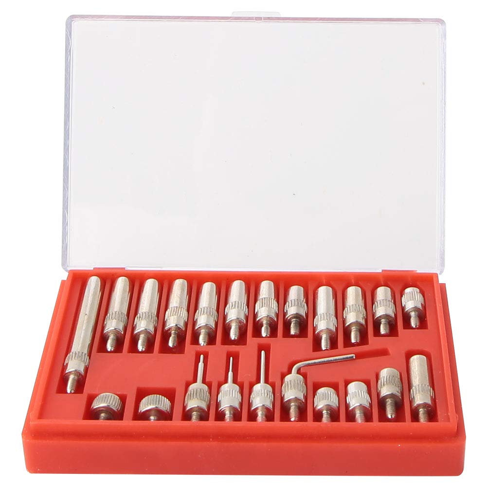 22Pcs Stainless Steel Dial Indicator Contact Points Tool Set with 0.01mm Precision Thread Tip Probes for Dial & Test Indicators