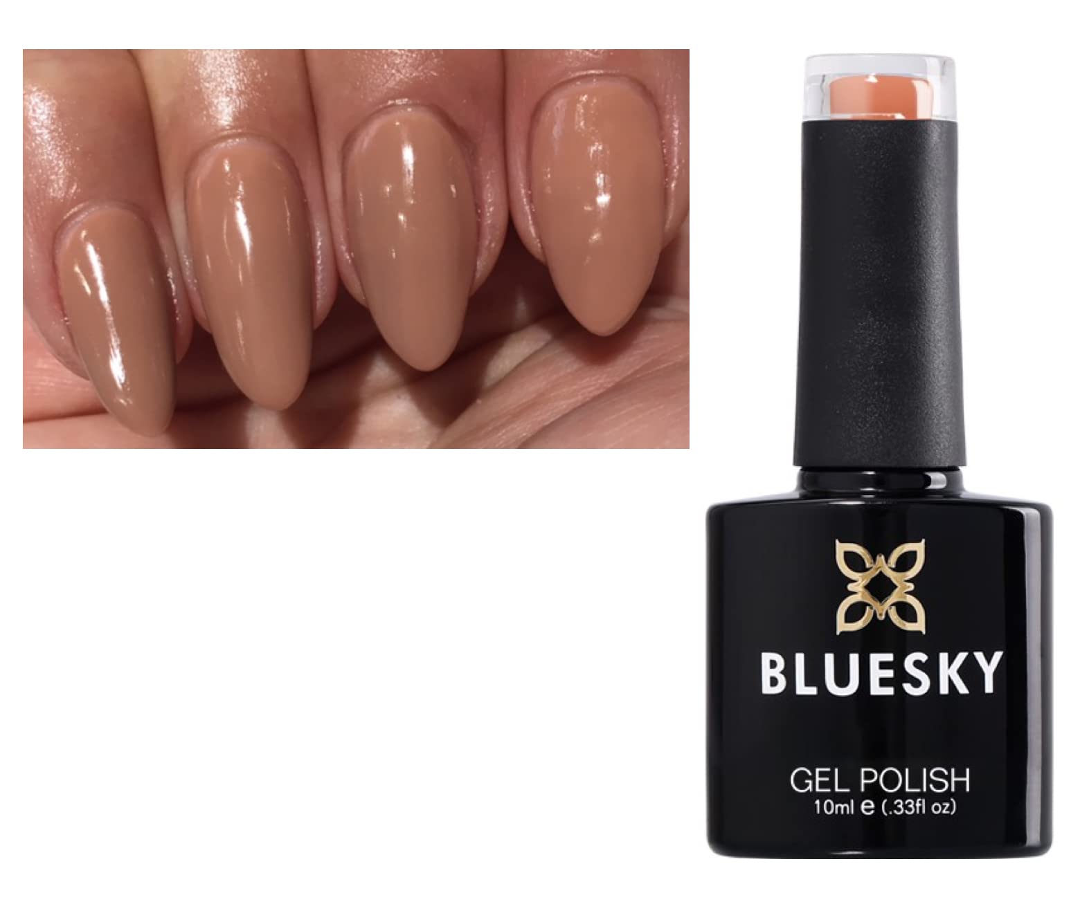 Bluesky Gel Nail Polish NUDE BEIGE MINK 80563 SATIN PAJAMAS NIGHTIE UV LED Soak Off 10ml