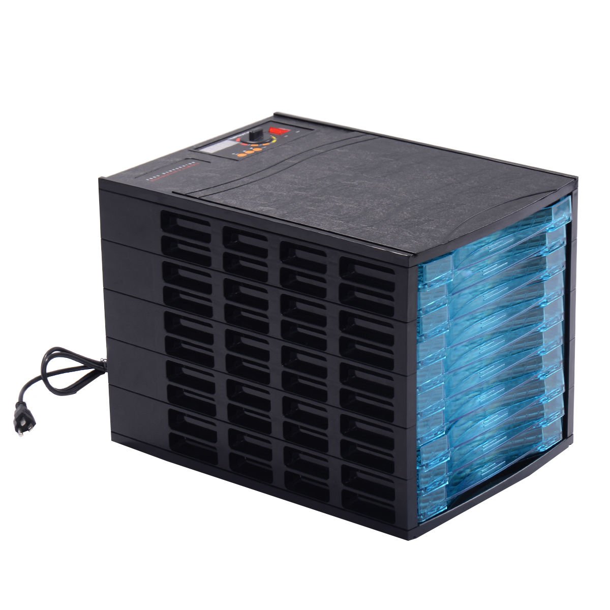 Costzon 630W Electric Food Dehydrator 10 Drying Trays Food Preserver