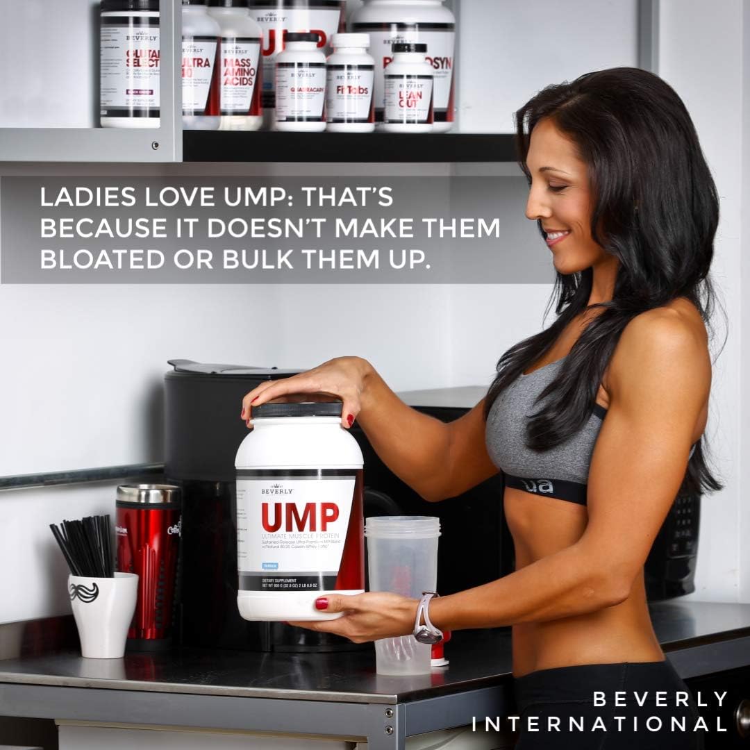Beverly International UMP Protein Powder 30 servings, Vanilla. Unique whey-casein ratio builds lean muscle and burns fat for hours. Easy to digest. No bloat. (32.8 oz) 2lb .8 oz: Health & Personal Care