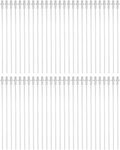 TANCHEN 50Pcs 10inches Disposable Artificial Insemination Rods Tube For Dog Goat Sheep Breed Rod Test Tube