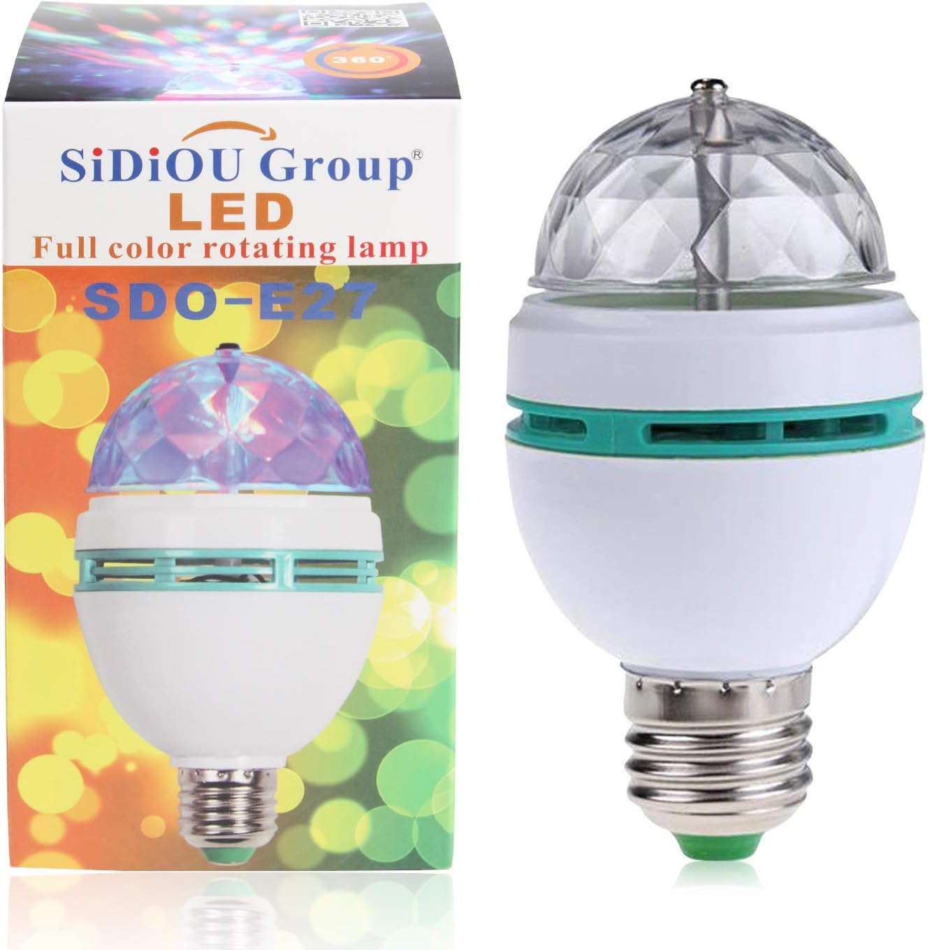 Sidiou Group E27 3 Watt ludología bombillas cambio de Color RGB Bola de