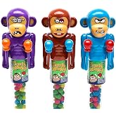 Kidsmania Punchy Monkey Variety Bundle of 3 Candy Dispensers, 0.42 oz each