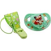 ScribbleHourglass Big Shield Adult Size Pacifier: Paci for Anxiety with Paci Clips - Soft Silicone Large Nipple for Sleep