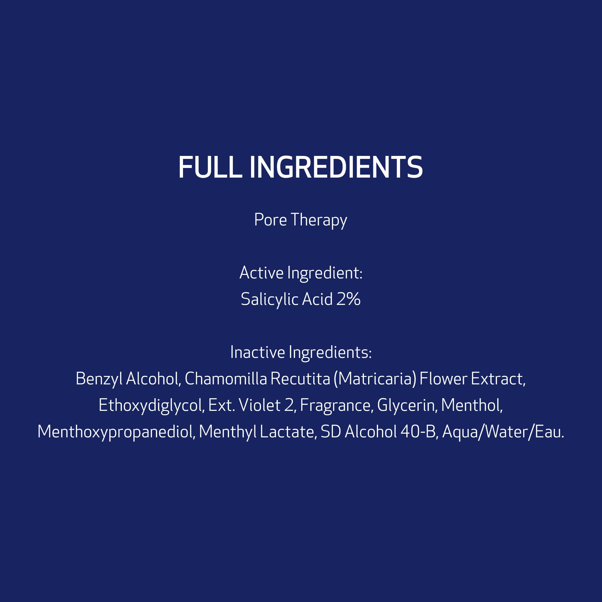 Obagi CLENZIderm M.D. Pore Therapy Exfoliating BHA Toner - Unclogs Pores with 2% Salicylic Acid Acne Treatment – 5 oz