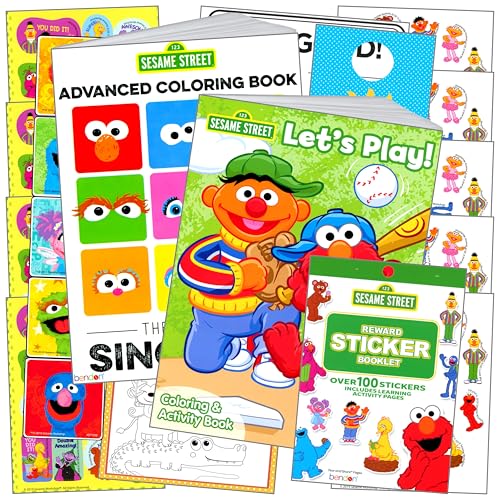 Sesame Street Coloring and Sticker Set