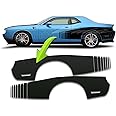 BENINI DESIGN STUDIO Cuda Billboard Side Stripe Racing Graphics Vinyl Decal Sticker Kit Compatible with Dodge Challenger Scat Pack Stripe Kit 2008-2014 2015-2024 (Matte Black, 2015-2024)