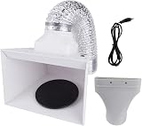 Fengda BD-515 Portable Airbrush Spray Booth with LED Lights Turntable 220V view 2