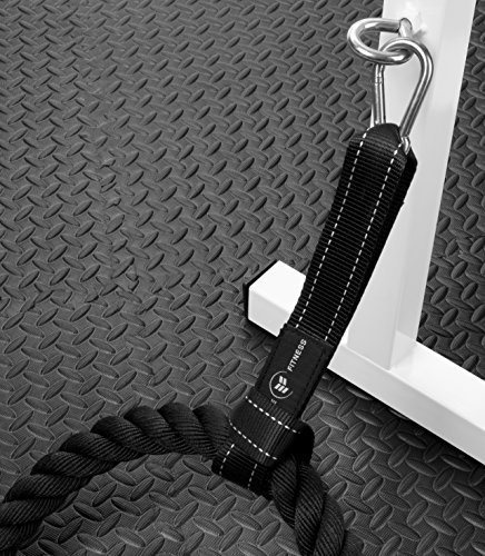 Eclipse-Fitness-Battle-Rope-Anchor-Strap-Kit-Heavy-Duty-Reinforced-Nylon-Easy-and-Fast-Setup-Stops-Rope-Damage-Stainless-Steel-Carabiner-Includes-Exercise-Guide-for-Crossfit