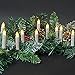 Top Race LIT10 Battery Powered Remote Control LED Christmas Tree Taper Candles with Clip, Pack of 10, White