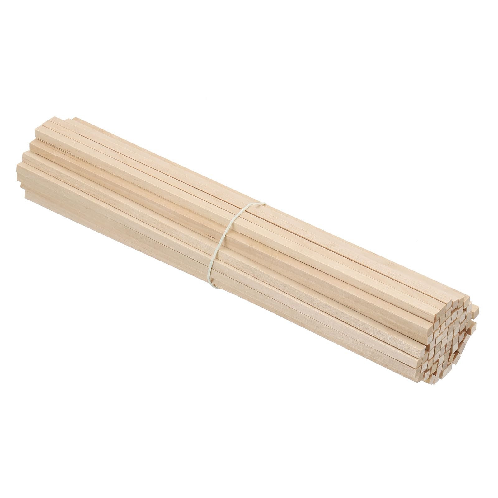 PATIKIL 1/4 Inch Dowel Rods Wood Sticks, 60 Pcs 12 Inch Long Square Wooden Dowels Unfinished Hardwood Sticks for Craft DIY Supplies