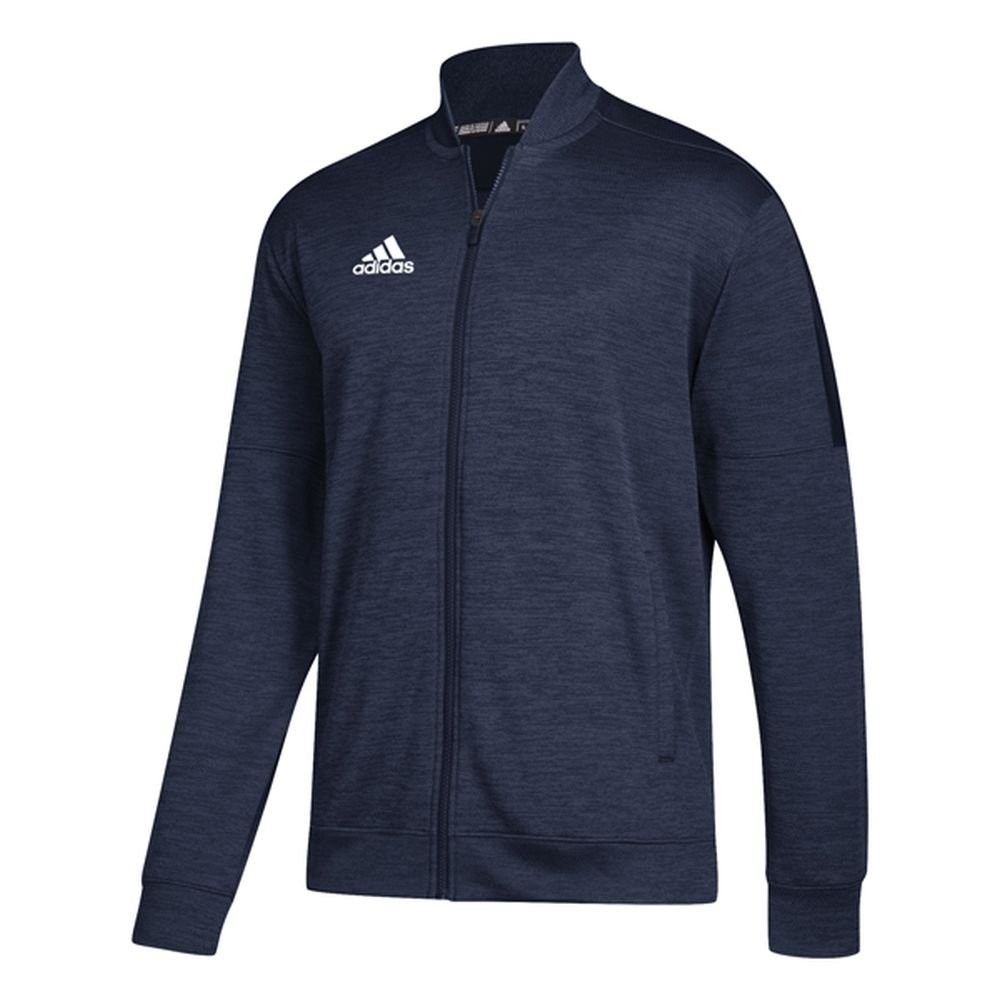 adidas Athletics Team Issue Bomber, Collegiate Navy Melange/White, 3X