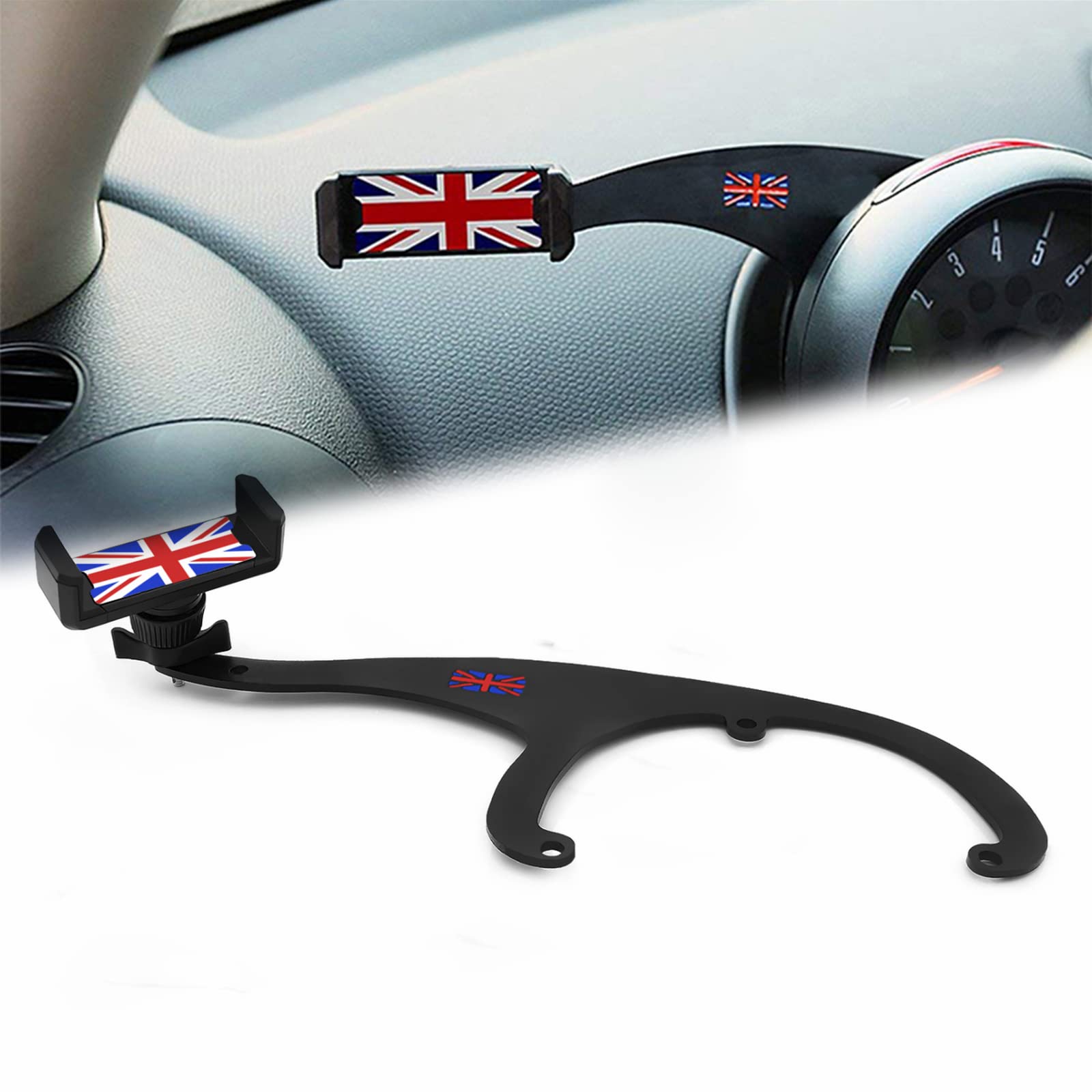 Union Jack Red Car Mobile Phone Holder Stand Kit For COUNTRYMAN PACEMAN R60 R61 Smartphone Support