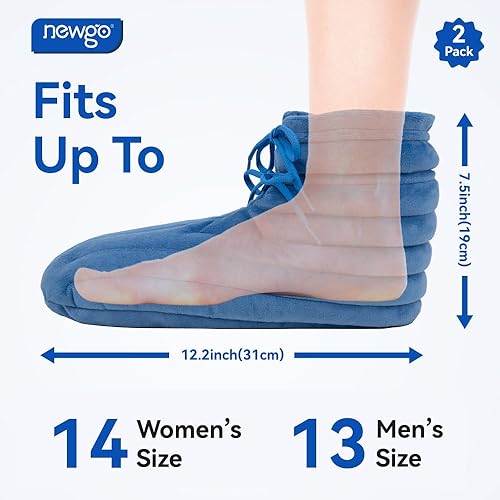 NEWGO Bundle of Booties Feet Warmers and Ice Pack for Ankle in
