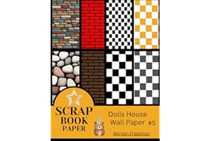 Scrap Book and Modeling/Crafting Paper .#5: Dolls House/Modelling Scrap Book. Brick, Stone, Tiles Effect Paper To Cut And Fit