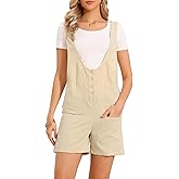 Allegra K Casual Rompers for Women Summer Adjustable Straps Shorts Overalls Loose Jumpsuit 2026 Beach Vacation Outfits