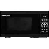 Sharp 1.1-Cu. Ft. Countertop Microwave Oven, Black (SMC1161HB)