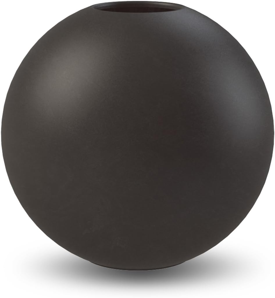 Cooee Design Ball Vase 20cm Black, 20 cm