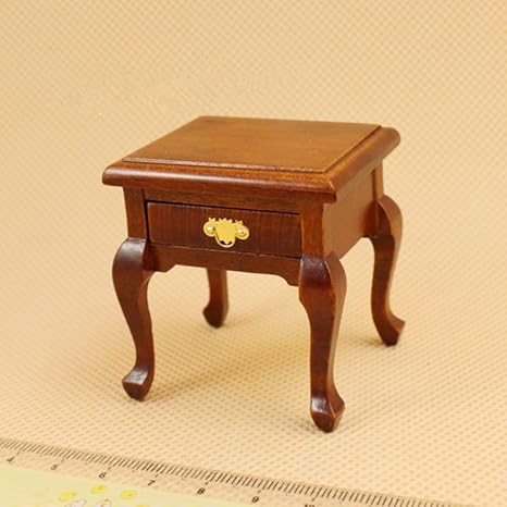 FidgetGear Mini Bedside Table Furniture Accessories for 1:12 Doll House Birthday Gift