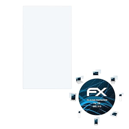 atFoliX Schutzfolie kompatibel mit VW RNS 310 Folie, ultraklare FX Displayschutzfolie (3X)