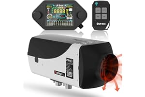 LF Bros 5KW 10L Split Pro Diesel Heater, 12V Diesel Air Parking Space Heater, Come with T4S LCD Controller, Remote, Timer, Plateau Mode and Thermostat. Suitable for Car, Trailer, RV, and Boat