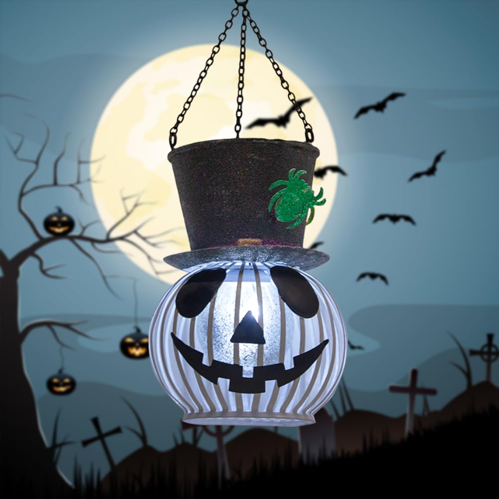 Photo 1 of DREAMSKIP Halloween Lanterns Outdoor Waterproof, 6 Colors Changing Hanging Halloween Solar Lantern Lights Decorations for Yard, Outside, Garden, Patio, Halloween Gifts for Women, Adult