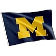 Desert Cactus University of Michigan Flag Wolverines UM U of M Banners 100% Polyester Indoor Outdoor 3x5 feet Flags (Design 1)