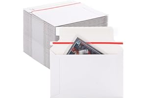 100 Count Trading Card Envelopes 6" x 4" Trading Card Mailers for Shipping, Perfect Sized Shipping Envelope for Mailing Semi-