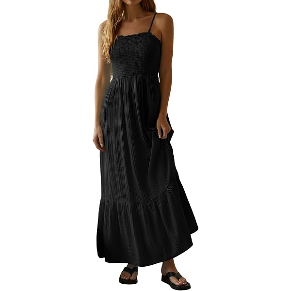 white christmas dresses Rhythm Classic Tiered Midi Women's Dress - Black main image 1