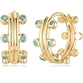 MYEARS Women Earrings Gold Huggie Hoop 14K Small Simple Hypoallergenic Everyday Jewelry