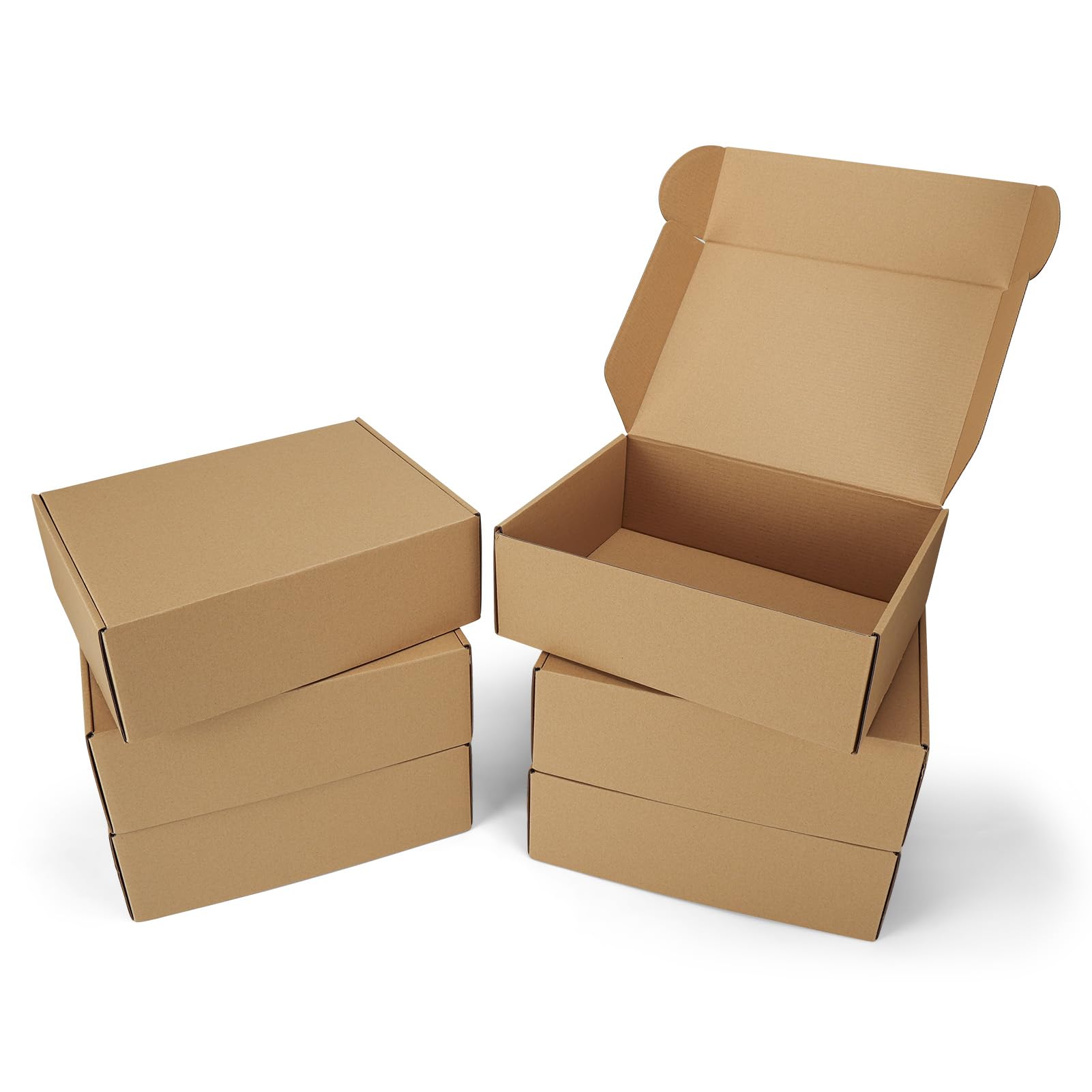 Photo 1 of Serwrsw 12x9x4 Shipping Boxes Set of 6, Medium Cardboard Boxes for Packaging, Brown Mailing for Small Business