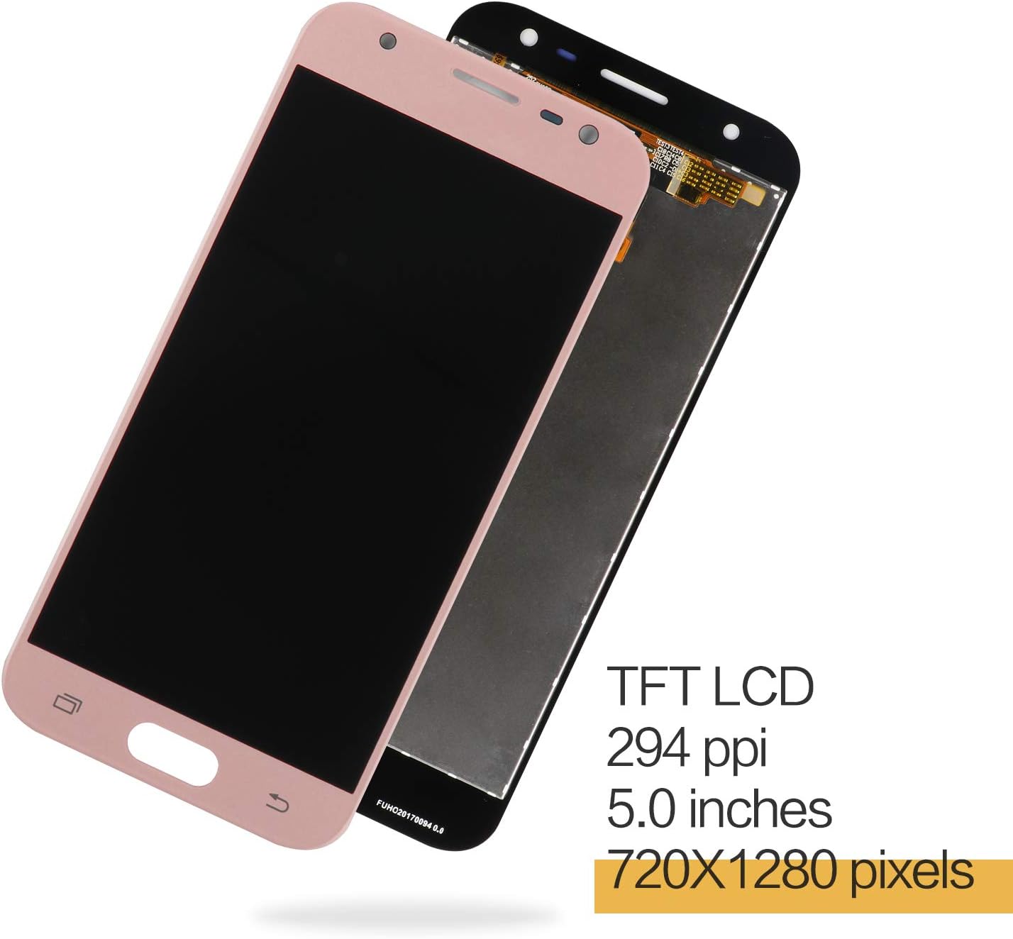 SRJTEK For Samsung Galaxy J3 2017 J330 / J3 Pro 2017 J330 DUOS J330G J330L J330F J330FN J330DS J3300 5.0 inch LCD Display Touch Screen Digitizer Glass Assembly Full Replacement Part (Pink) - Image 4