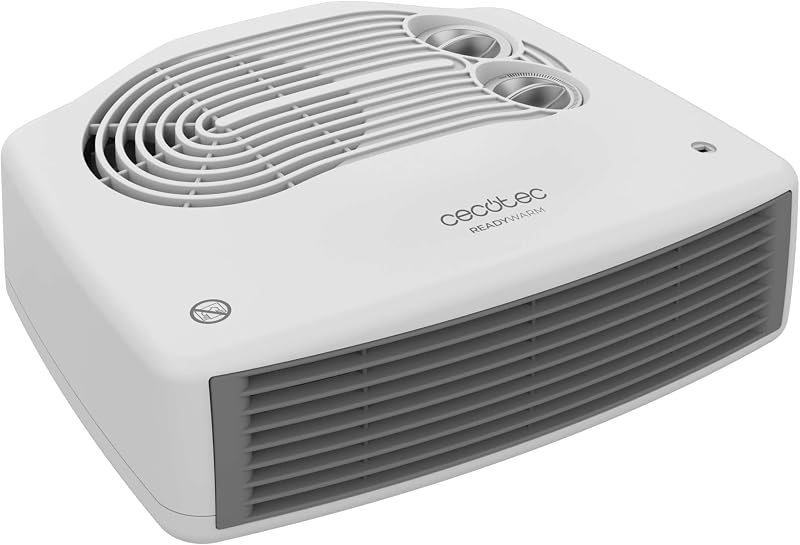 Termoventilatore Readywarm 3000 Horizon White. 3000W, Riscalda Fino 28M². Termostato Regolabile, Facile Trasporto, Funzionamento Silenzioso, Sicurezza Surriscaldamento. Ideale Per Ogni Stanza.