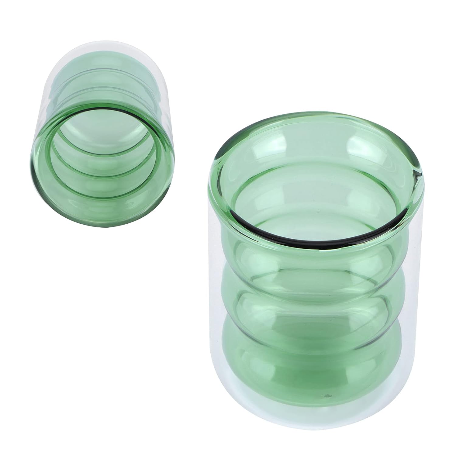 Buy Glass Cup, Small Size Drinking Cup Decorative AntiScald 200ML 3
