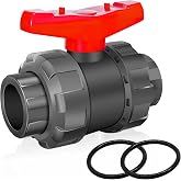 Boltigen 2" UPVC True Union Ball Valve - Full Flow Double Union, Schedule 80 PVC, 2" UPVC with 2pcs EPDM O-Rings for Irrigation, Pool, Venting Systems