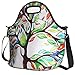 Insulated Lunch Bag, Nuovoware Neoprene Lunch Tote Reusable Picnic Bag Soft Thermal Cooler Tote Multi-purpose Grocery Container with Adjustable Crossbody Strap, Zip Closure, Lucky Tree