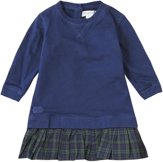 Amazon Co Jp ポロ ラルフローレン ベビー 長袖 ワンピース フリースドレス ブルマー セット女の子 サイズ 6m カラー Holiday Navy Polo Ralph Lauren 並行輸入品 服 ファッション小物