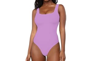 BelleLovin Women's Scoop Neck Bodysuits Sleeveless Tank Top Jumpsuits