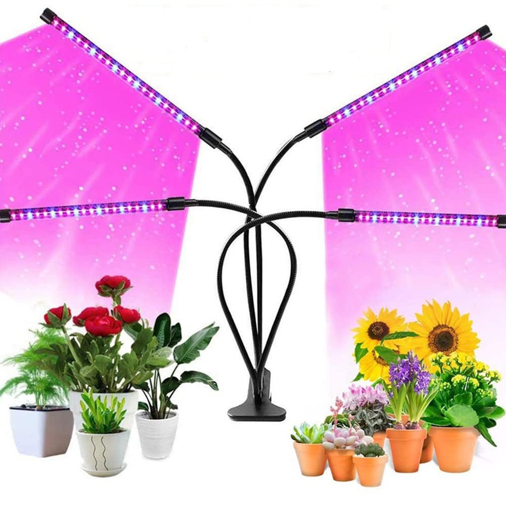 LED Grow Light for Indoor Plant 80 LED Plant Light Desk Clip On Indoor Plant Flower Lamp Long Arm Grow Lamp