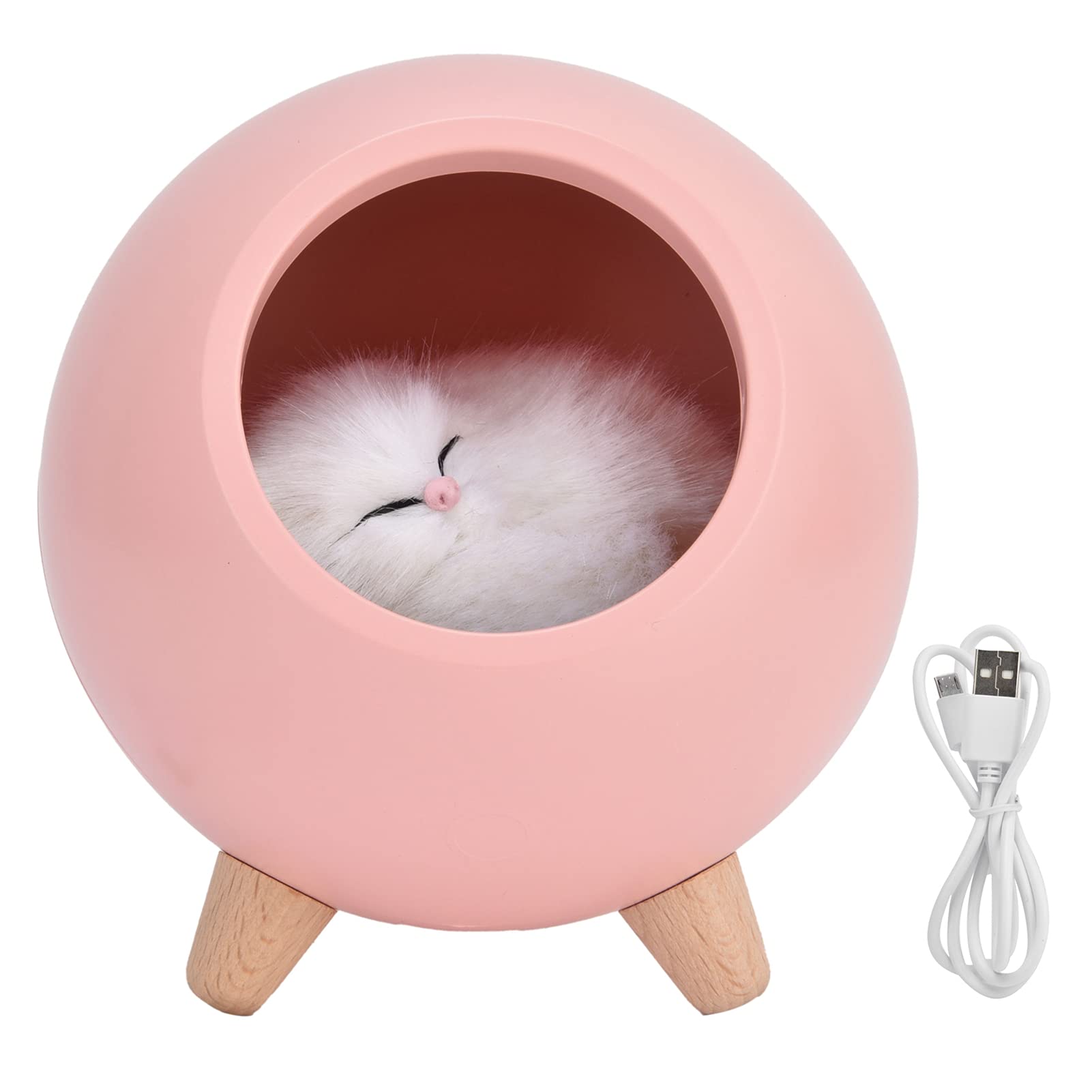 Cat Pet House Table Lamp, LED Night Light Pet House Shape Table Lamp USB Rechargeable Light Bedside Nightlight Night Lamp Bedroom Lighting Atmosphere Lamp