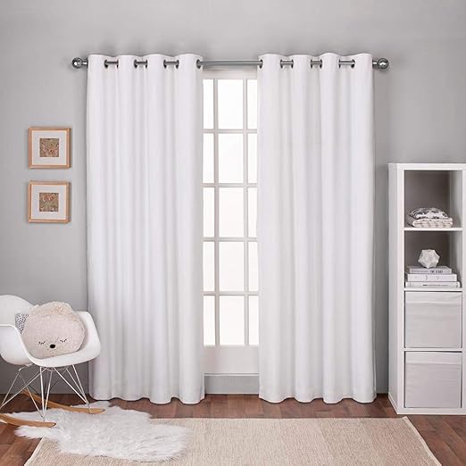 Amazon Com Exclusive Home Curtains Textured Linen Thermal Window